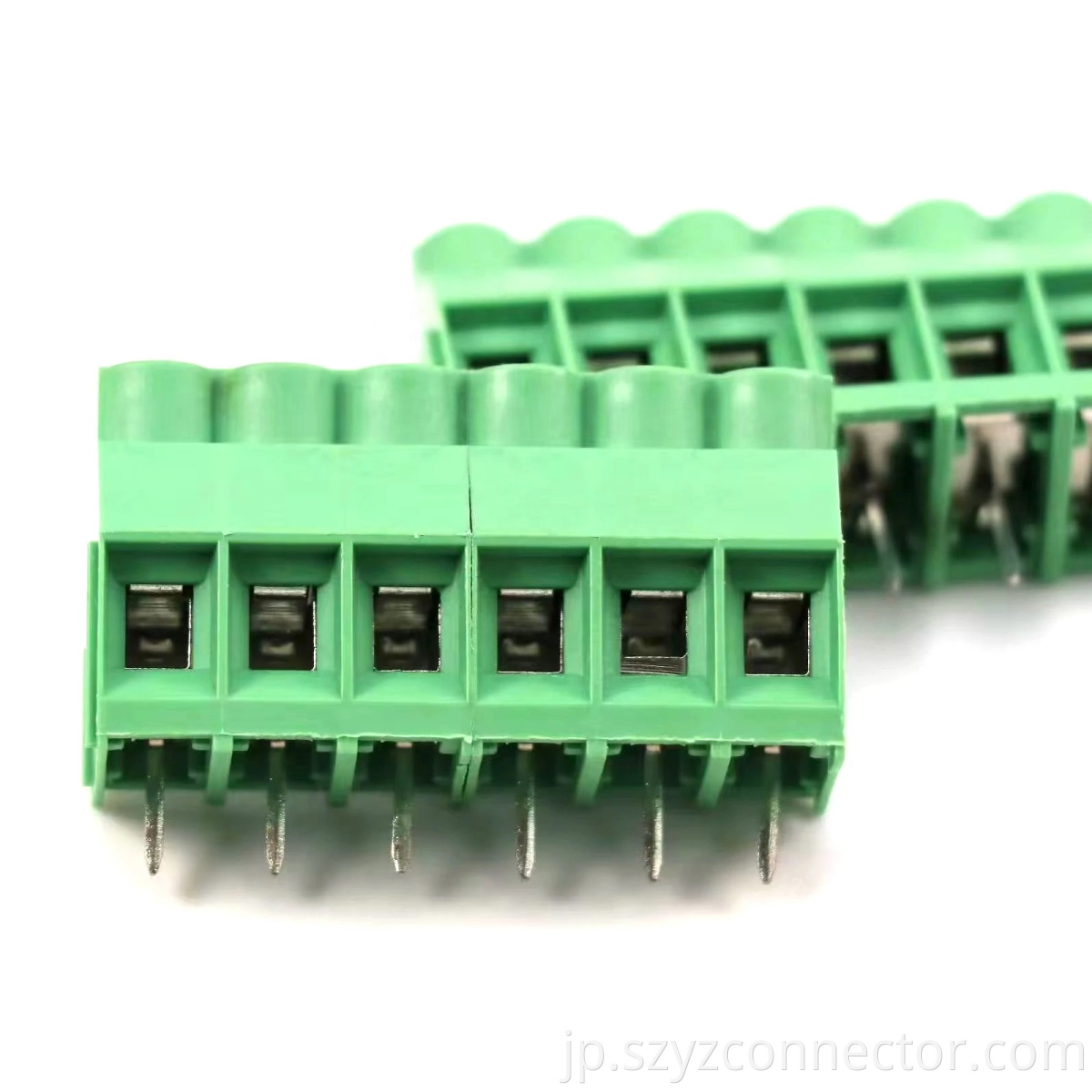 6.35mmピッチPCBユニバーサルネジ端子台グリーン6P 6.35mm Pitch PCB Universal Screw Terminal Blocks Green 6P